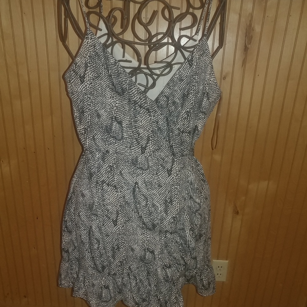 Peach love snack print mini wrap dress